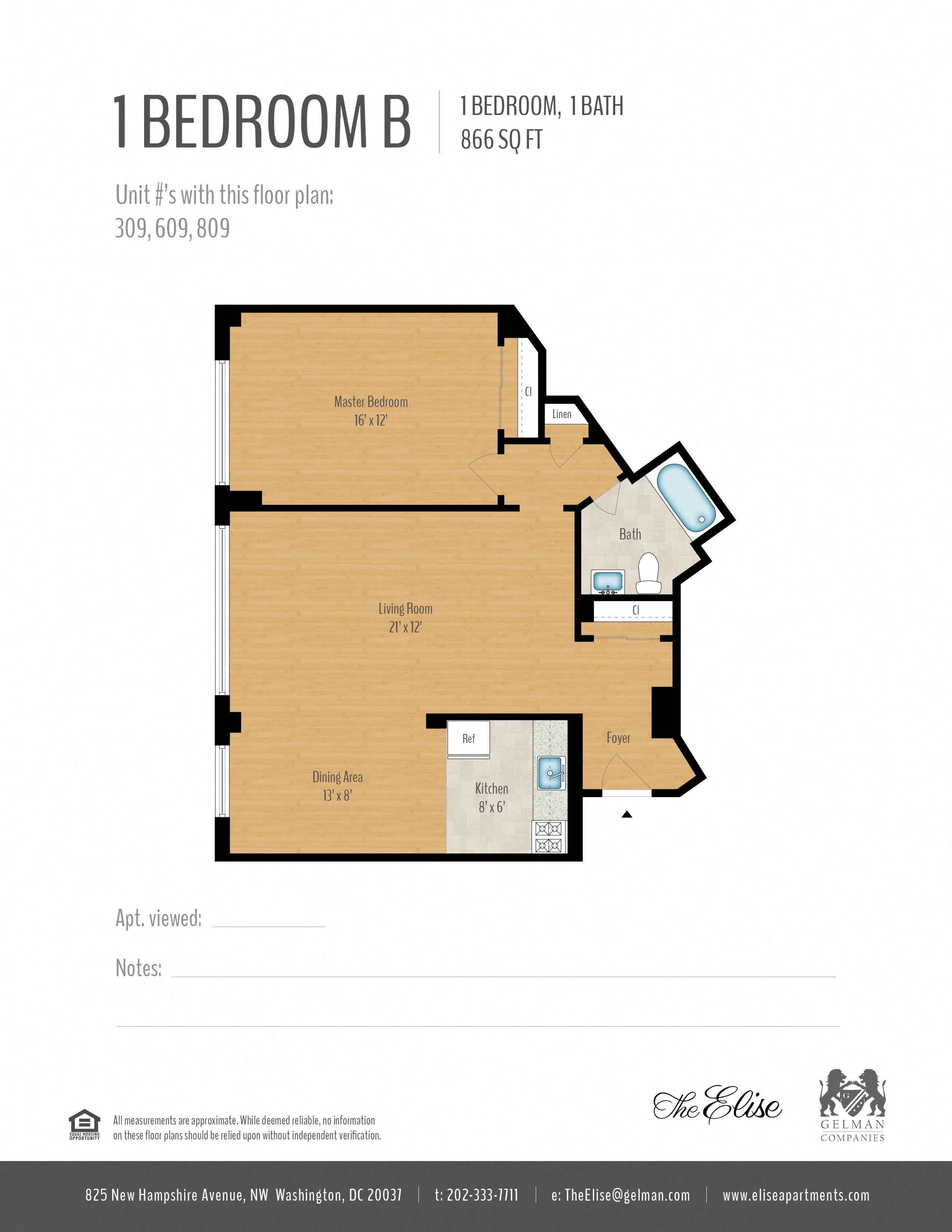 1 Bedroom Image